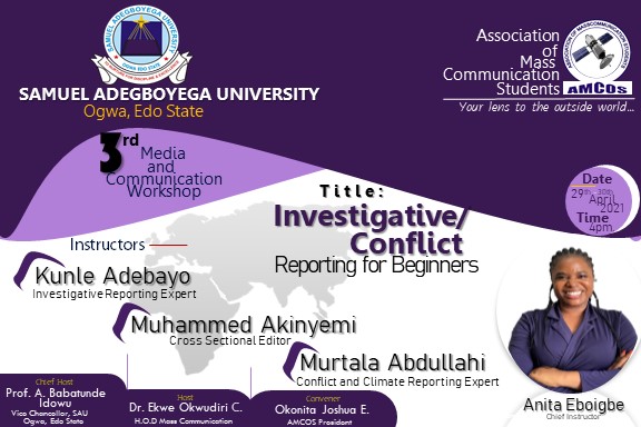 Read more about the article SAMUEL ADEGBOYEGA UNIVERSITY HOLDS 3RD MEDIA AND COMMUNICATION WORKSHOP
